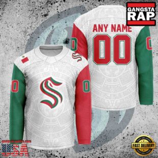 NHL Seattle Kraken Mexican Heritage New Custom Hockey Jersey