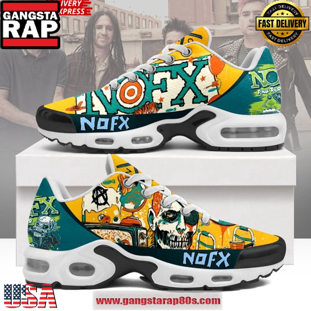 NOFX Band Limited Edition Air Max Plus Shoes Running Sneakers NOFX Band Limited Edition Air Max Plus Shoes Running Sneakers