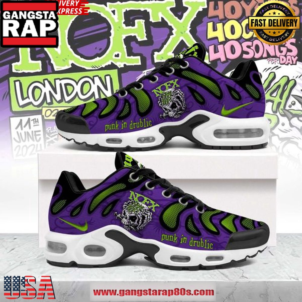 NOFX Punk In Drublic Air Max Plus Shoes Running Sneakers NOFX Punk In Drublic Air Max Plus Shoes Running Sneakers