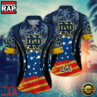 Notre Dame Fighting Irish MLB Team Hawaiian Shirt Gift For Fans