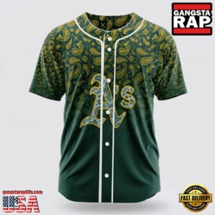 Oakland Athletics Paisley Pattern MLB Baseball Jersey