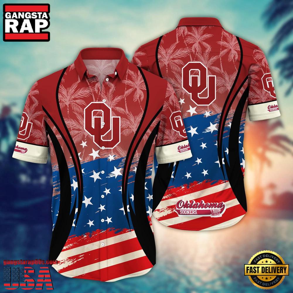 MLB Oklahoma Sooners Team Logo Hot Summer Aloha Hawaiian Shirt MLB Oklahoma Sooners Team Logo Hot Summer Aloha Hawaiian Shirt