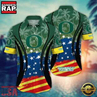 Oregon Ducks MLB Team Hawaiian Shirt Gift For Fans