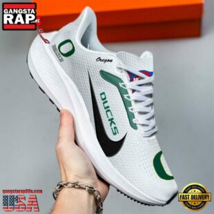Oregon Ducks Running Shoes Custom Your Name