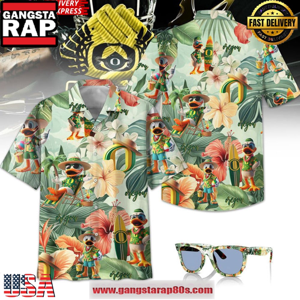 Oregon Ducks Tropical Special Aloha Hawaiian Shirt Oregon Ducks Tropical Special Aloha Hawaiian Shirt