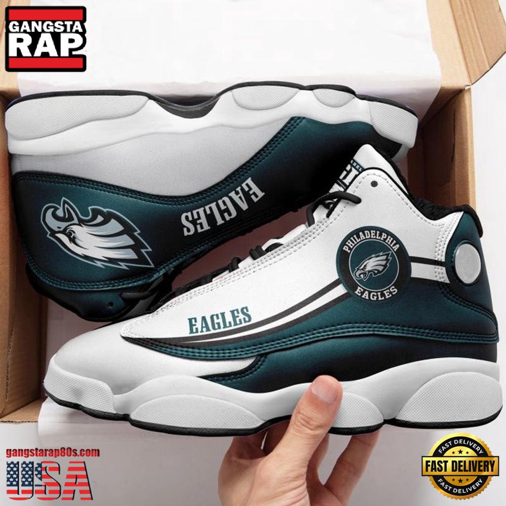 NFL Philadelphia Eagles Team New Design Air Jordan 13 Running Sneakers Shoes NFL Philadelphia Eagles Team New Design Air Jordan 13 Running Sneakers Shoes