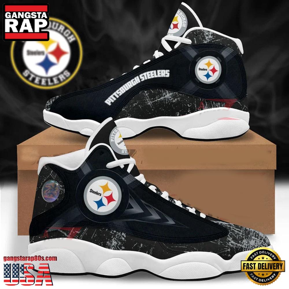 NFL Pittsburgh Steelers New Design Air Jordan 13 Running Sneakers Shoes For Fans NFL Pittsburgh Steelers New Design Air Jordan 13 Running Sneakers Shoes For Fans