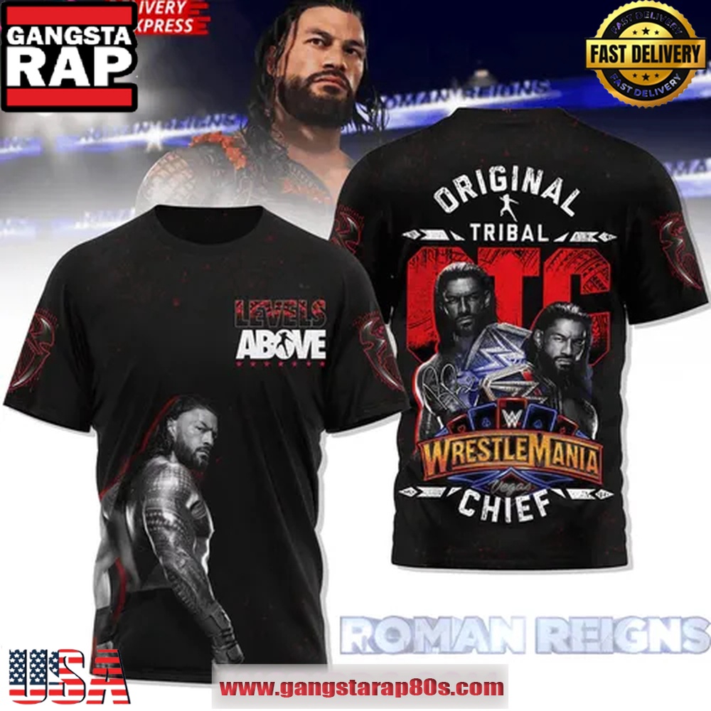 Roman Reigns WrestleMania Vegas Special Unisex T Shirt Roman Reigns WrestleMania Vegas Special Unisex T Shirt