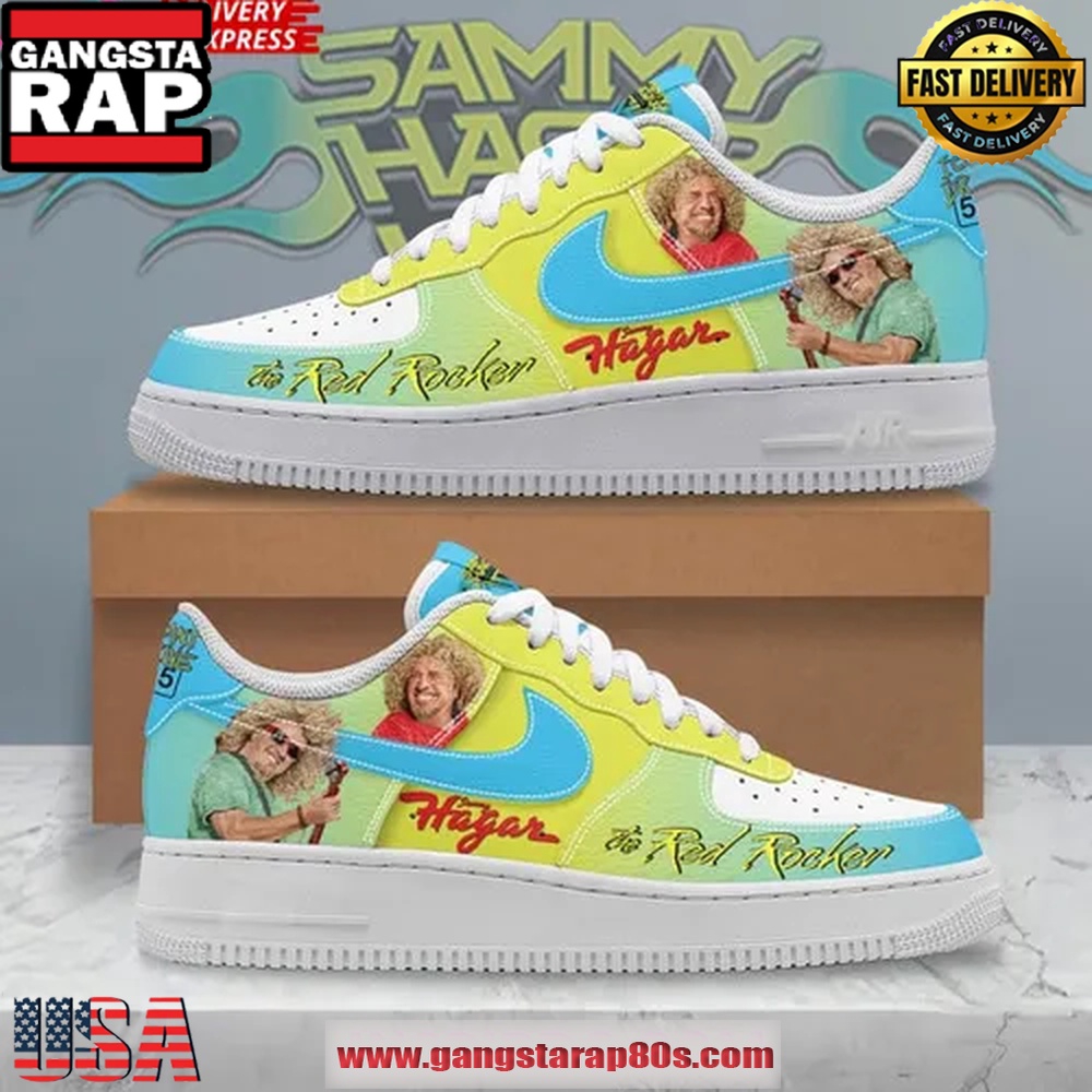 Sammy Hagar Red Rocker Limited Edition Air Force 1 Sneakers Shoes Sammy Hagar Red Rocker Limited Edition Air Force 1 Sneakers Shoes