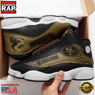 San Francisco 49ers Football NFL Air Jordan 13 Shoes