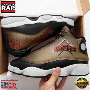 San Francisco 49ers NFL Air Jordan 13 Shoes