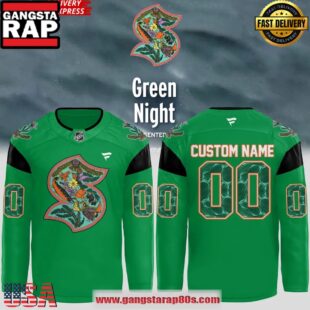 Seattle Kraken Green Night 2025 Hockey Jersey
