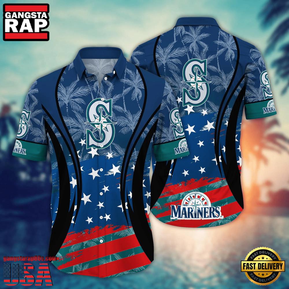 MLB Seattle Mariners Team Logo Hot Summer Aloha Hawaiian Shirt MLB Seattle Mariners Team Logo Hot Summer Aloha Hawaiian Shirt
