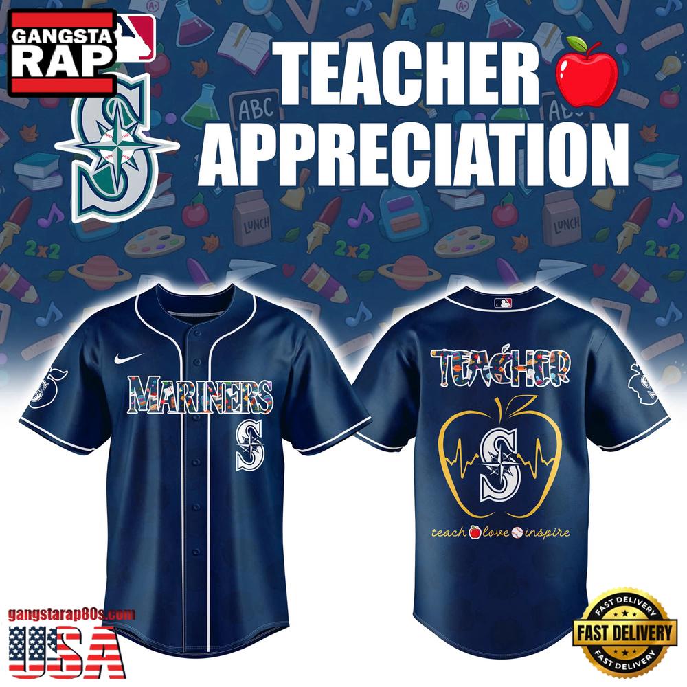 Seattle Mariners TEACHER NIGHT 2025 Baseball Jersey Seattle Mariners TEACHER NIGHT 2025 Baseball Jersey