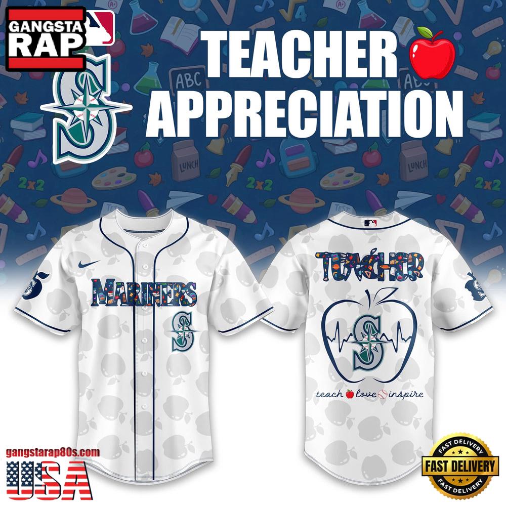 Seattle Mariners TEACHER NIGHT 2025 LimitedBaseball Jersey Shirt Seattle Mariners TEACHER NIGHT 2025 LimitedBaseball Jersey Shirt