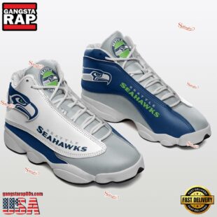 Seattle Seahawks NFL Air Jordan 13 Shoes For Fans