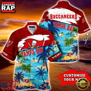 Tampa Bay Buccaneers NFL Personalized Hawaiian Shirt