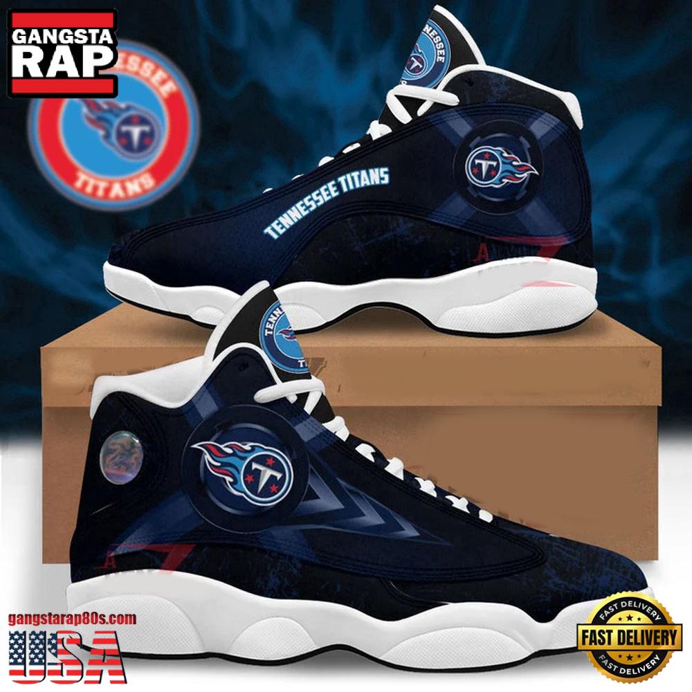 NFL Tennessee Titans New Design Air Jordan 13 Running Sneakers Shoes For Fans NFL Tennessee Titans New Design Air Jordan 13 Running Sneakers Shoes For Fans