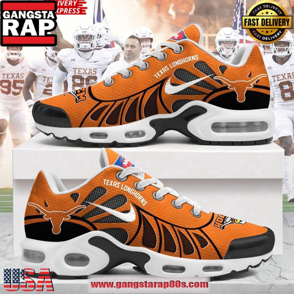Texas Longhorns Hook ‘Em 2025 Air Max Plus Shoes Running Sneakers Texas Longhorns Hook ‘Em 2025 Air Max Plus Shoes Running Sneakers