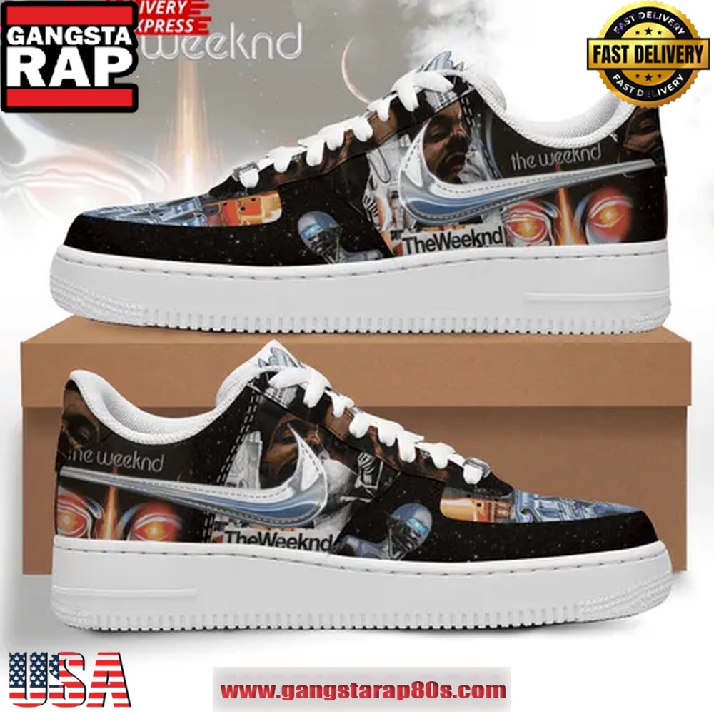 The Weeknd After Hours Galaxy Air Force 1 Sneakers Shoes The Weeknd After Hours Galaxy Air Force 1 Sneakers Shoes