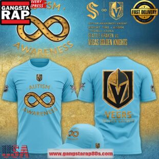 Vegas Golden Knights Autism Awareness 2025 T-Shirt