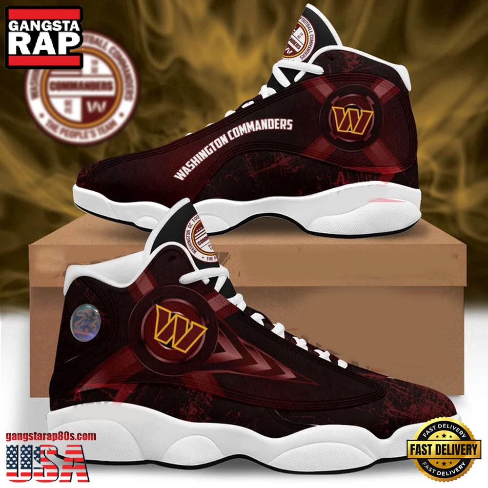 NFL Washington Commanders New Design Air Jordan 13 Running Sneakers Shoes For Fans NFL Washington Commanders New Design Air Jordan 13 Running Sneakers Shoes For Fans