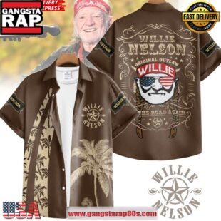 Willie Nelson On The Road Again Special Hawaiian Shirt