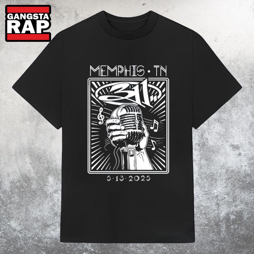 311 Memphis TN May 13 2025 Tour T Shirt 311 Memphis TN May 13 2025 Tour T Shirt