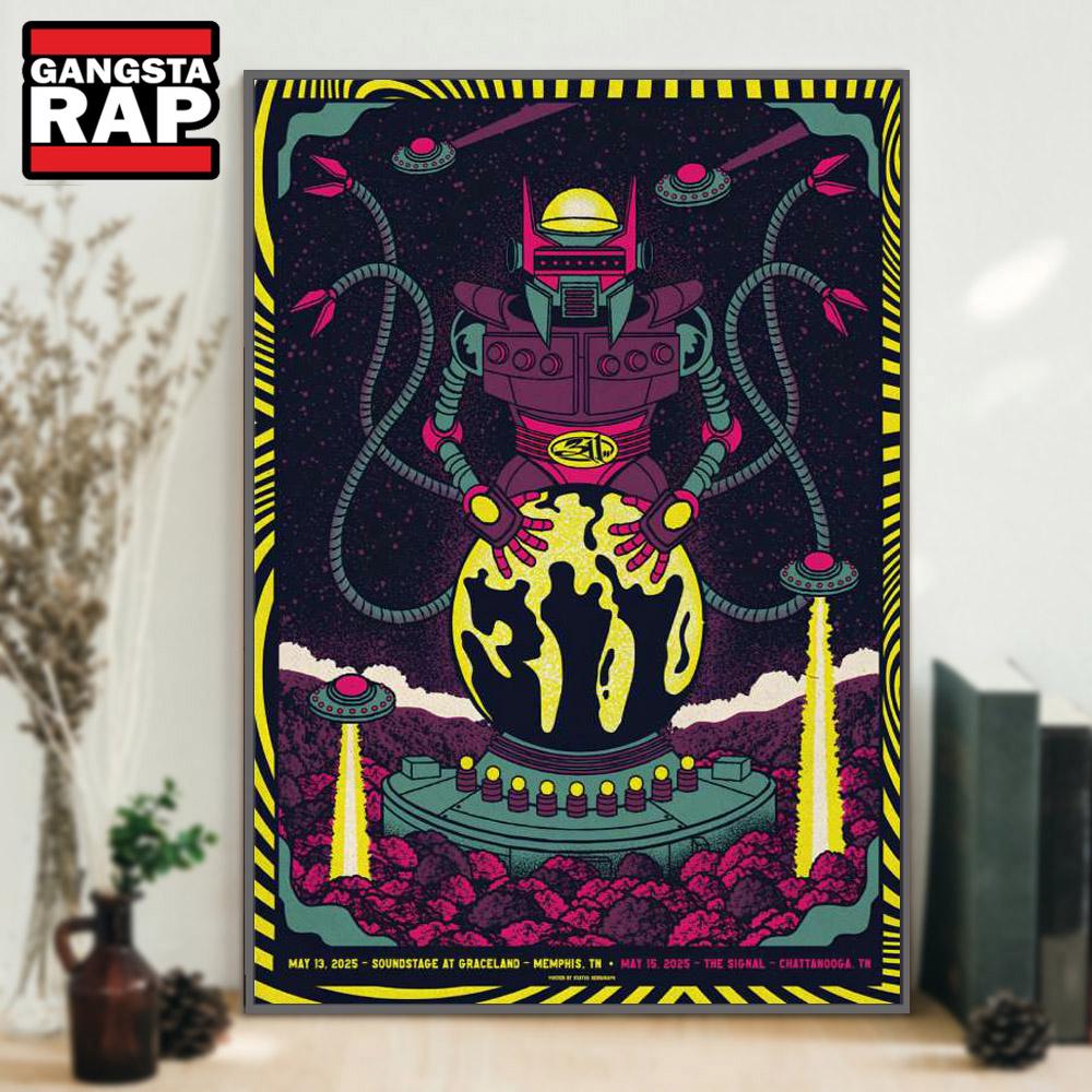 311 Soundstage at Graceland Memphis, TN May 13 2025 Tour Poster Canvas Art 311 Soundstage at Graceland Memphis, TN May 13 2025 Tour Poster Canvas Art