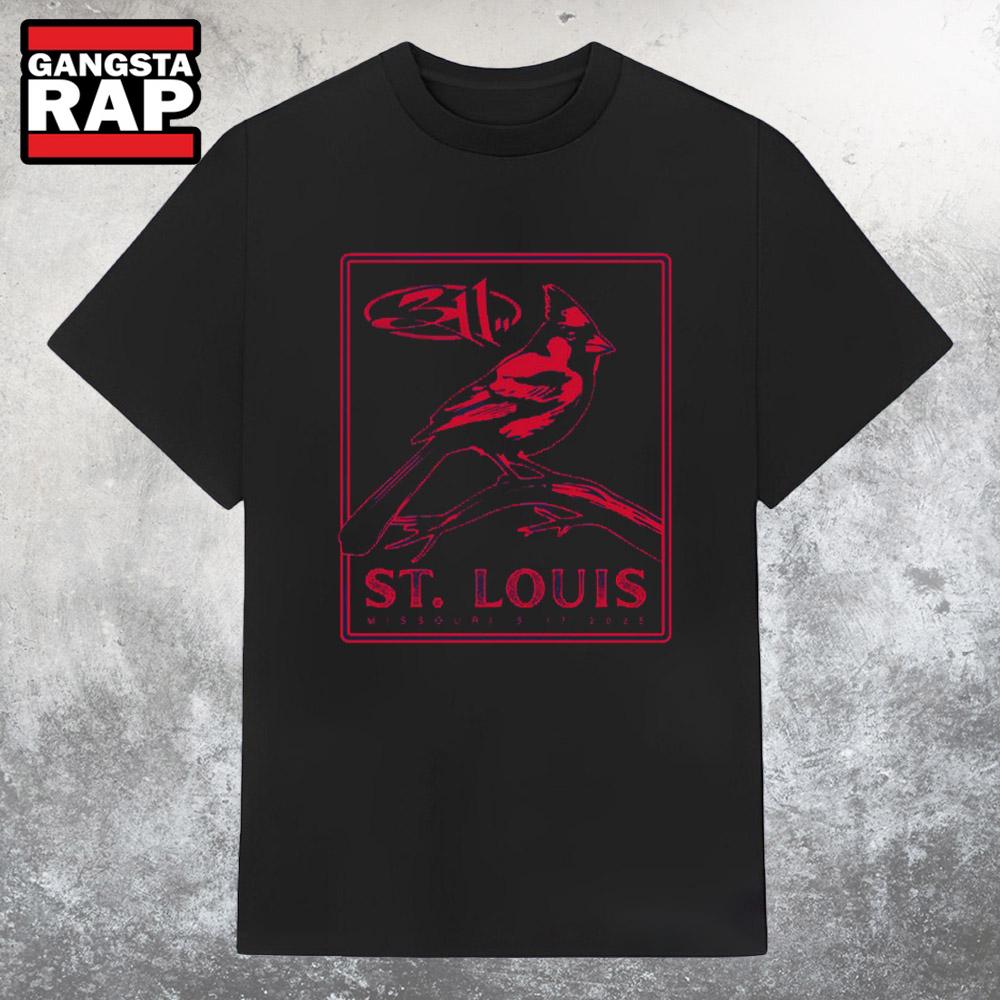 311 St. Louis Missouri May 17 2025 Tour T Shirt 311 St. Louis Missouri May 17 2025 Tour T Shirt