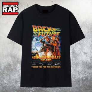 40 Years Back To The Future 2025 T Shirt