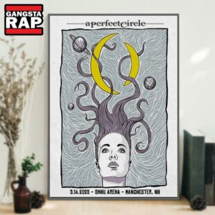 A Perfect Circle SNHU Arena Manchester, NH May 15 2025 Concert Poster Canvas Art