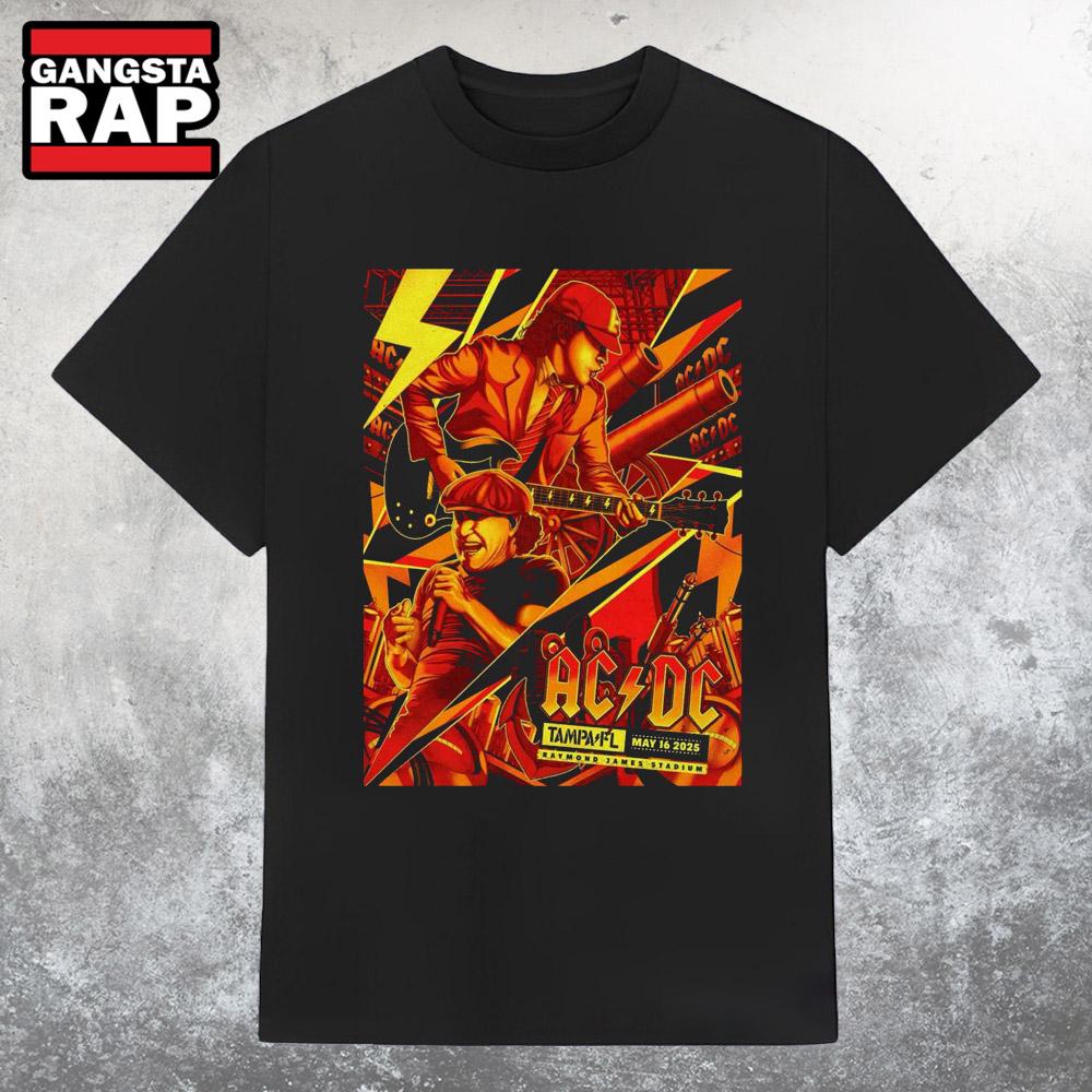 ACDC Raymond James Stadium, Tampa, FL May 16 2025 Show T Shirt ACDC Raymond James Stadium, Tampa, FL May 16 2025 Show T Shirt