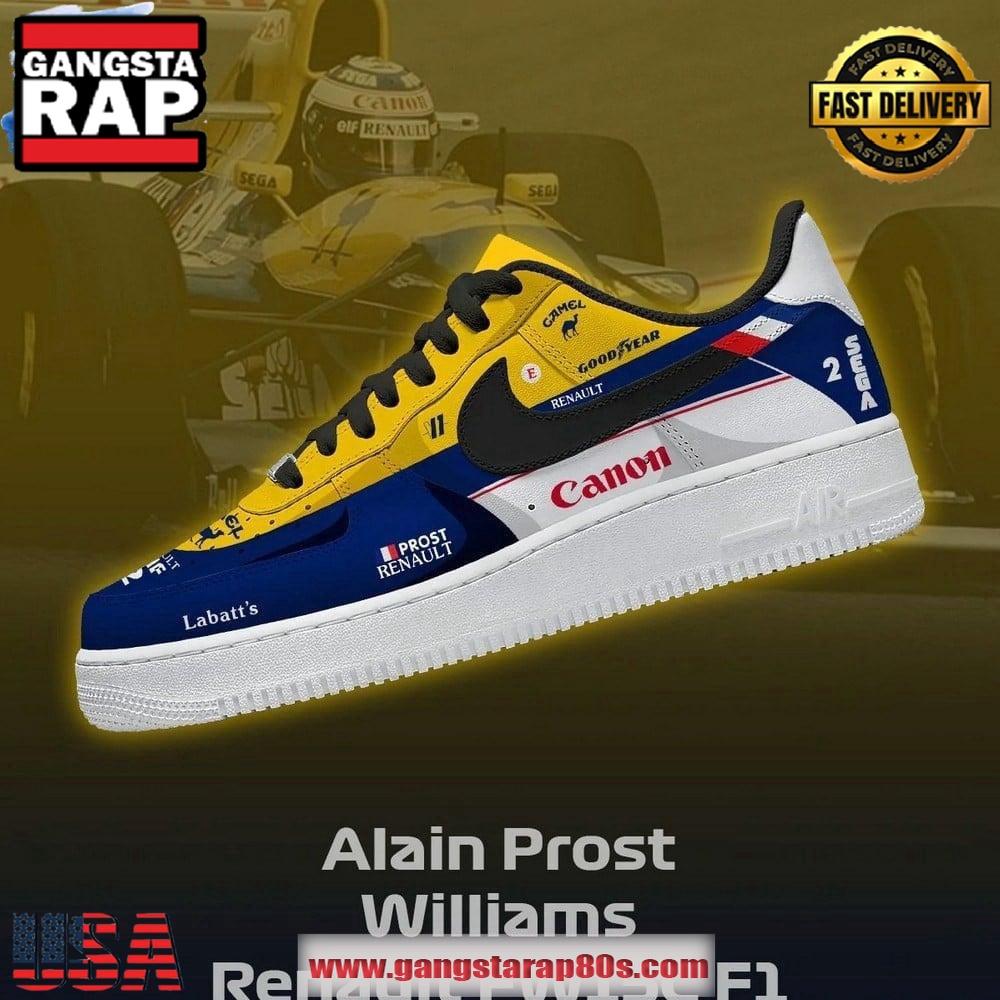 Alain Prost Williams Renault FW15C F1 Air Force 1 Running Sneakers Shoes Alain Prost Williams Renault FW15C F1 Air Force 1 Running Sneakers Shoes