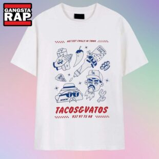 American Socks Tacos & Vatos Hottest Chilli In Town T Shirt