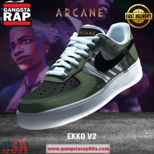 Arcane Ekko Special New Limited Edition Air Force 1 Running Sneakers Shoes