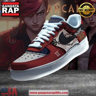 Arcane VI Never Forget Limited Edition Air Force 1 Running Sneakers Shoes