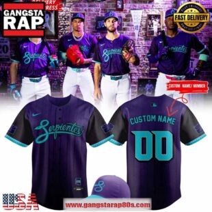 Arizona Diamondbacks Serpientes City Connect 2025 Custom Baseball Jersey