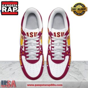 Arizona State Sun Devils Fear The Fork Air Force 1 Running Sneakers Shoes