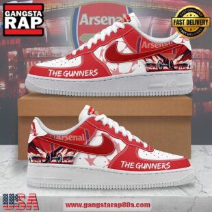 Arsenal The Gunners Limited Edition Air Force 1 Running Sneakers Shoes