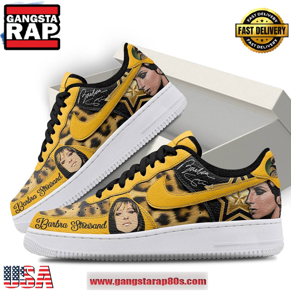 Barbra Streisand Signature Air Force 1 Running Sneakers Shoes Barbra Streisand Signature Air Force 1 Running Sneakers Shoes