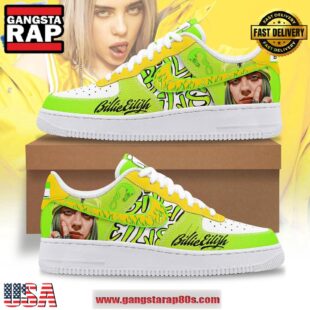Billie Eilish Hello Billie Stan Limited Air Force 1 Running Sneakers Shoes