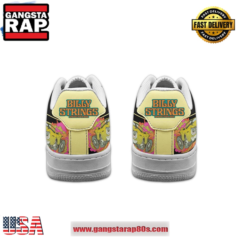Billy Strings Spring Tour 2025 Air Force 1 Running Sneakers Shoes Billy Strings Spring Tour 2025 Air Force 1 Running Sneakers Shoes