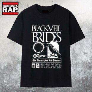 Black Veil Brides The RavenThe Saints Are All Sinners Tour 2025 T Shirt