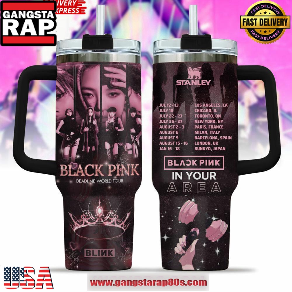 40oz BLACKPINK DEADLINE WORLD TOUR 2025 STANLEY TUMBLER CUP 40oz BLACKPINK DEADLINE WORLD TOUR 2025 STANLEY TUMBLER CUP