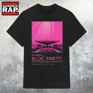Bloc Party Pepsi Center WTC, Mexico City May 8 2025 Tour T Shirt