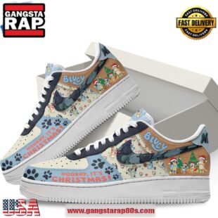 Bluey It's Christmas Limited Edition Air Force 1 Running Sneakers Shoes