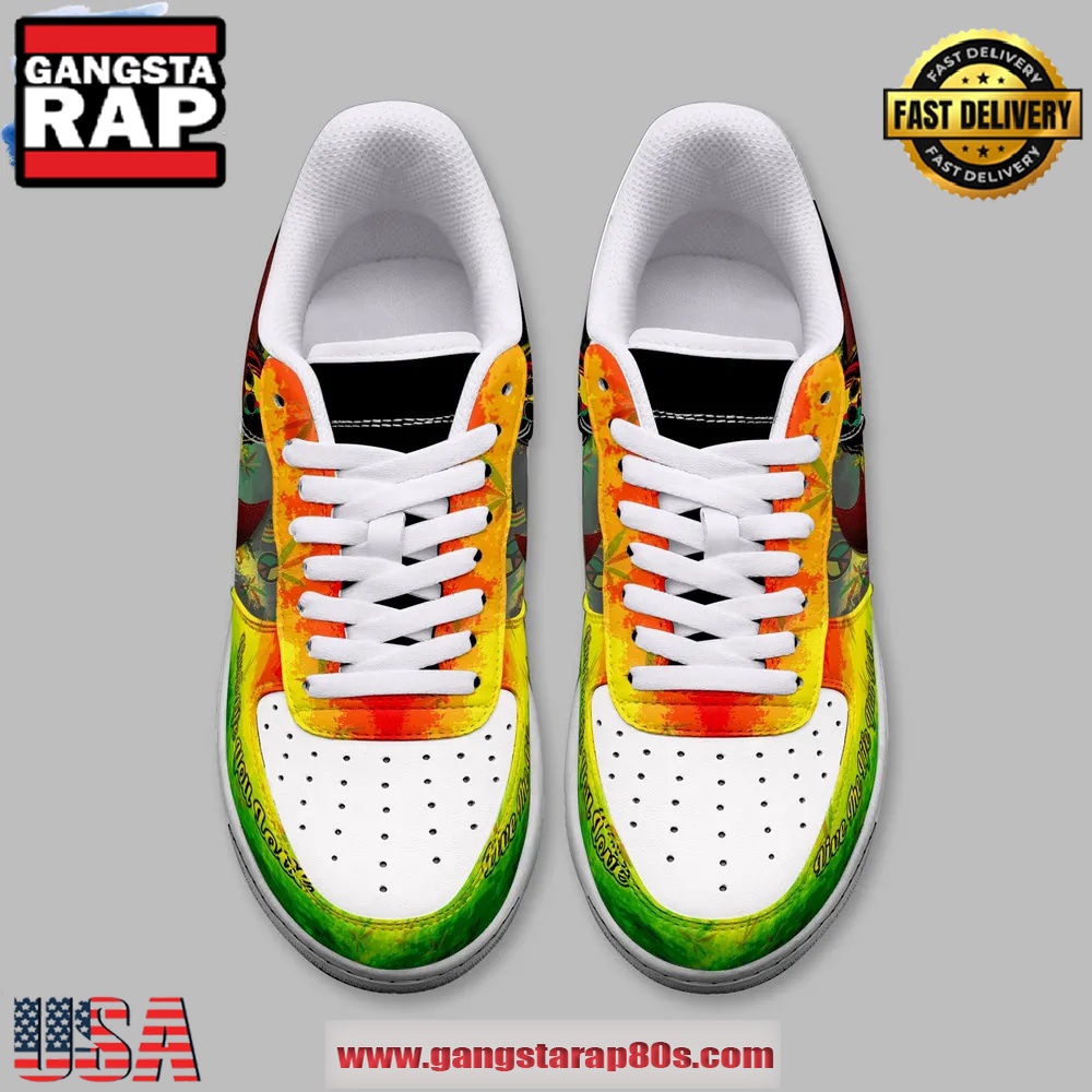 Bob Marley Live The Life You Love Air Force 1 Running Sneakers Shoes Bob Marley Live The Life You Love Air Force 1 Running Sneakers Shoes