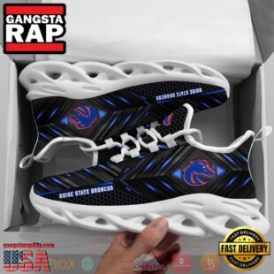 Boise State Broncos Custom Name Clunky Unique Design Max Soul Shoes Running Sneakers
