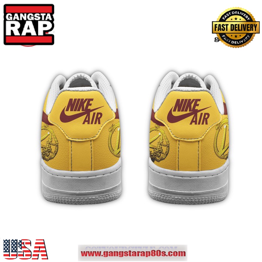 Borderlands 4 The Gold Air Force 1 Running Sneakers Shoes Borderlands 4 The Gold Air Force 1 Running Sneakers Shoes